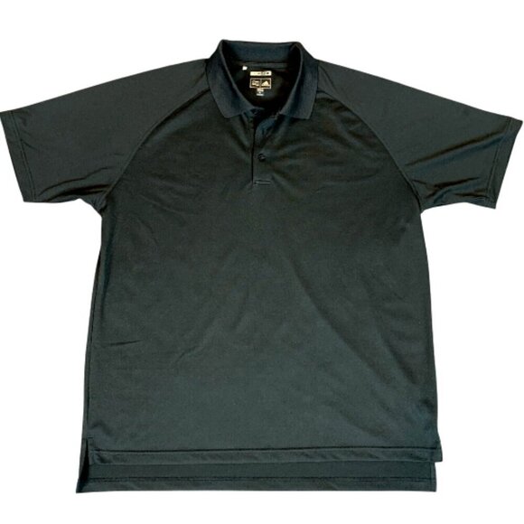 Adidas A170 ClimaLite Solid Golf Polo Shirt Men's XL Black #345F - Picture 4 of 11